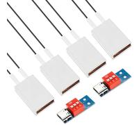 Youmile 4 pièces Élément chauffant PTC Plaque chauffante à chauffage électrique à température constante CA/CC 5V/70℃/1,2-2W Coque en aluminium avec module de décoyage à tension réglable PD/QC