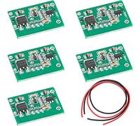 Youmile 5 pièces 12V Module de capteur de commutateur tactile capacitif TTP223 Module de touche tactile à bouton-poussoir DC 6-20V 3A avec câble pour voitures et motos modifiées, lumières LED, etc.