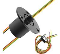 Youmile Capsule Slip Ring 12.5mm Signal Transmettre CIRCUITS Électriques 2A 360 degrés Joint Rotatif 300Rpm 240VAC 6 Fils Pour Moniteur Équipement De Test Électrique Robotique