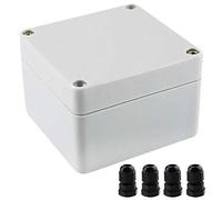 Youmile Electronic Project Box 83 x 81 x 56 mm IP65 Boîtier de jonction en plastique ABS étanche pour jonction extérieure avec presse-étoupe 4PCS PG7