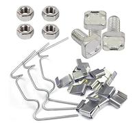 Young Wolf - Lot de 400 clips de fixation en acier inoxydable pour serre, Kit de fixation pour vitrage M6 x 11, ensemble complet