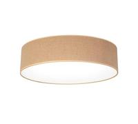 youngDECO Luminaire Plafonnier Rond Ø38cm, 2xE27, Abat Jour Plafond en Tissu de Coton, Lustre Salon, Chambre Adulte et Chambre Enfant