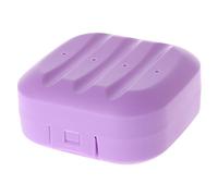 YoungerY (1pc Boîte à Savon de Voyage portative avec boîte à Savon étanche avec Couvercle scellée Boîte à Savon étanche - Petite - Pourpre