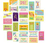 Youngever Lot de 300 Carte de Motivation, Cartes d'inspiration, Carte d'encouragement, 100 Unique Designs (Blanc)