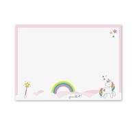 younikat Sous-main licorne A3 papier détachable 25 feuilles - dv105 | Sous-main en papier avec motif licorne, feuilles détachables pour bureau, école et loisirs.