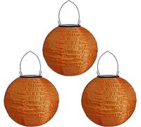 Youning Lampions d'extérieur résistants aux intempéries - Lanterne solaire LED étanche à suspendre - 30 cm - Lanterne solaire - Décoration d'extérieur - Lanterne ronde en papier nylon - Lanterne de
