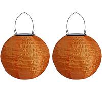 Youning Lampions d'extérieur résistants aux intempéries - Lanterne solaire LED - Étanche - À suspendre - 30 cm - Lanterne solaire - Décoration d'extérieur - Nylon - Papier - Lanterne ronde - Lanternes
