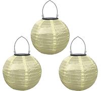 Youning Lampions d'extérieur résistants aux intempéries - Lanterne solaire LED étanche à suspendre - Lampion solaire pour l'extérieur - 30 cm - Lanterne solaire - Décoration d'extérieur en nylon