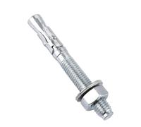 YOUNTHYE Lot De 35 Goujon Ancrage M12 X 100 Mm, Cheville Beton Haute Performance En Acier Galvanisé, Boulon D'Ancrage Pour Charges Lourdes, Fixation Poutre Et Garde-corps, Argent