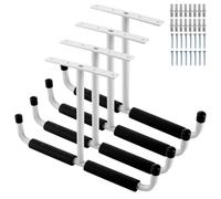 YOUNTHYE Lot de 4 crochets de plafond pour garage - Pour charges lourdes - Crochet en T pour échelle, bois et ski - 42,5 x 30 cm - Avec kit de montage