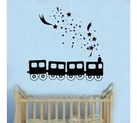 YOUOUSI Stickers muraux « Train de rêve », décorations murales pour chambres d'enfants (filles et garçons) - Décoration intérieure