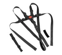 Your Day Mate Chaise haute système de harnais 5 points, 1 set, compatible avec bebeconfort, Kinderkraft, Safety 1st, et bien d'autres, en noir, avec sangle d'entrejambe