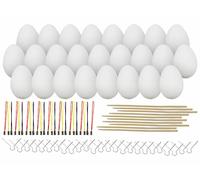 Your Design 25 œufs de Pâques en plastique à décorer avec boucle de suspension