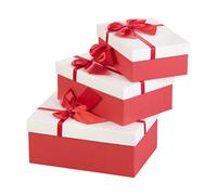 Your Design 3 paquets-cadeaux avec boucle rouge