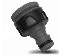 YourCasa Adaptateur de robinet - Raccord pour 3/4" et 1/2" - Adaptateur de robinet en plastique - Raccord de tuyau d'arrosage - Raccord d'eau - Raccord d'eau - Pièce de robinet de jardin (anthracite)