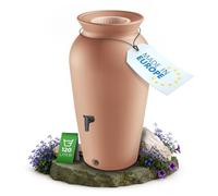 YourCasa Amphore de pluie 120-230 litres [DropCatcher] avec panier filtrant et robinet - Réservoir à eau de pluie résistant au gel en plastique - Baril à eau de pluie - Réservoir d'eau de pluie pour