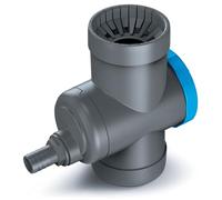 YourCasa Collecteur de pluie [Downpipe70] 68-110 mm - Arrêt de trop-plein, robinet d'arrêt et filtre métal - Connecteur tuyau descente/citerne