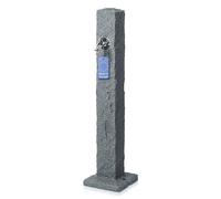 YourCasa Colonne d'eau de jardin aspect granit - Colonne d'eau avec raccord de robinet - Fontaine sur pied de 98 cm - Station d'eau extérieure - Résistante aux intempéries, aux UV et au gel