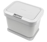 YourCasa Poubelle à compost de 5 l - Poubelle de cuisine - Couvercle qui s'ouvre avec bouton poussoir - Petite poubelle de comptoir - Récipient anti-odeurs - Composteur de recyclage d'intérieur avec