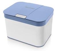 YourCasa Poubelle Compost en Acier Inoxydable - 4,3L Composteur Cuisine Couvercle Bleu