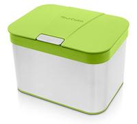YourCasa Poubelle Compost en Acier Inoxydable - 4,3L pour Déchets Organiques de Cuisine, Seau avec Couvercle (Vert)