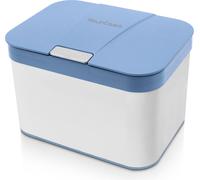 YourCasa® Poubelle de cuisine pour déchets organiques en acier inoxydable - 4,3 L - pour la cuisine - Bleu