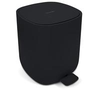 YourCasa Poubelle Salle Bain 5L, à Pédale, Noire, Anti-Odeur | Mini poubelle WC avec fermeture douce silencieuse, seau amovible et base antidérapante - hygiène au quotidien