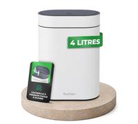 YourCasa Poubelle Salle de Bain 4L avec Couvercle Push - Petite Poubelle WC Toilette Design Moderne, Seau Amovible, Acier Robuste, Compacte pour Sdb