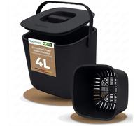 YourCasa Poubellecuisine 4 L Poubelle compostable cuisine pour les déchetsquotidiens - Lavable au lave-vaisselle