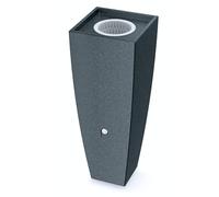 YourCasa PureFlow Récupérateur d'eau de pluie, 100 l, avec filetage en métal et panier filtrant, résistant au gel, en plastique, anthracite