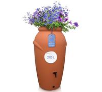 YourCasa® Recuperateur d Eau de Pluie 210L [Amphore] Récupérateur Eau de Pluie - Récupérateur d'eau résistant au Gel en Plastique - recuperateur Eau de Pluie - Reservoir Eau de Pluie (Terre Cuite)