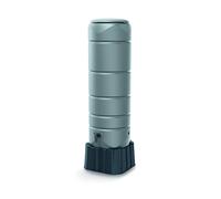 YourCasa Recuperateur d Eau de Pluie [CircleTower] 110L avec Pied, Couvercle et Robinet - recuperateur Eau de Pluie récupérateur Eau de Pluie - Réservoir d'eau de Pluie Reservoir Eau de Pluie (Gris)