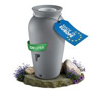 YourCasa Récupérateur d'eau de Pluie 120 L, Amphore avec Robinet