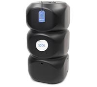 YourCasa Récupérateur d'eau de pluie 320 l [Aquablock] avec raccord de tuyau de descente et robinet et couvercle - Réservoir d'eau de forme carrée - Récupérateur d'eau de pluie résistant au gel