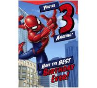 You're 3 Spiderman Carte d'anniversaire 3 ans