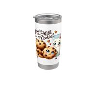You're the Milk to my Cookies Lot de 2 plats mignons Gobelet isotherme en acier inoxydable double paroi