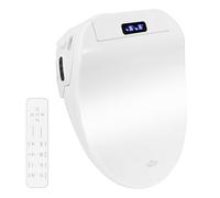 YOURLITE Abattant WC Japonais Électrique,Siège Toilette Japonais,Blanc | Abattant Toilette Japonais,Lavant Sechant,Cuvette Japonaise Chauffante,Frein de Chute,Veilleuse,Télécommande,Court,Forme V