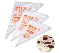 YOUYIKE 150 Pcs Poches à Douille Jetable, 3 Tailles Jetable Pâtisserie Sac, Poches à Douille en Plastique, Sacs de Tuyauterie pour Pâtisserie Décoration de Gâteau Sucre Fondant