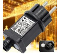 yowin Clignoteur pour Guirlande 31V 6W Transformateur | 8 Modes Prise Guirlande Lumineuse avec Minuterie, Étanche IP44 Adaptateur pour Éclairage de Noël, Sapin Rideau Lumineux