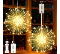 yowin Feux d'artifice 2 pièces 180 LED lumières décoratives chaîne