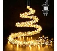 yowin Guirlande Lumineuse Sapin 2M 400 LED Lumière avec Prise, Minuterie | Guirlande Sapin de Noël 8 Modes Lumineux Extérieur Étanche Arbre Guirlandes Noel a Effet Cascade pour Interieur Décoration