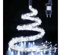 yowin Guirlande Lumineuse Sapin Noël 1M 100 LED avec Transformateur | Lumières de Noël Timer, 8 Modes Lumineux Étanche Guirlande de Noel Lumineuse pour Interieur Exterieur Décoration - Blanc