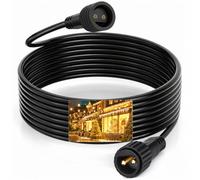 yowin Rallonge Guirlande 3M/9.8FT Rallonge Électrique, 2 Broches Prolongateur IP65 Étanche Connecteurs pour Éclairage de Noël Extérieur, Sapin Lumineuse, Rideau Lumineux