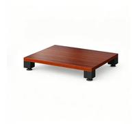 YOWLLXOF Support Rack Audio 1 à 4 Niveaux pour Rangement multimédia HiFi | Cadre métallique, amortissant, étagères modulables, haute stabilité, pour home-cinéma et console moderne(C,1 Tier)