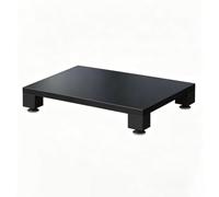 YOWLLXOF Support Rack Audio 1 à 4 Niveaux pour Rangement multimédia HiFi | Cadre métallique, amortissant, étagères modulables, haute stabilité, pour home-cinéma et console moderne(B,1 Tier)