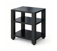 YOWLLXOF Support Rack Audio 1 à 4 Niveaux pour Rangement multimédia HiFi | Cadre métallique, amortissant, étagères modulables, haute stabilité, pour home-cinéma et console moderne(B,3 Tier)