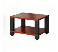 YOWLLXOF Support Rack Audio 1 à 4 Niveaux pour Rangement multimédia HiFi | Cadre métallique, amortissant, étagères modulables, haute stabilité, pour home-cinéma et console moderne(C,2 Tier)