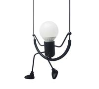 YOXANG Créatif LED Luminaires suspendus Moderne Petites gens Lampe à suspension Réglable Lampes suspendues Salle à manger Décor Fer Poupée de dessin animé Lustres Plafonniers E27 Peinture à cuire