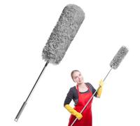 YOYEAH Plumeau télescopique de 290 cm - Long extensible - Dépoussiérant lavable et balai à poussière pour les endroits difficiles d'accès.