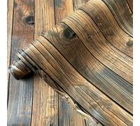 YOYUMI Papier Peint Autocollant Bois à rayures brun clair 45 * 600cm | Papier peint pour les placards de cuisine, de chambre et de salon, mur de fond pour les magasins et les hôtels